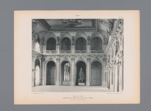 Banquet hall in the town hall of Nancy
