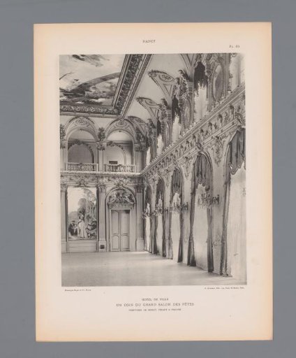 Banquet hall in the town hall of Nancy