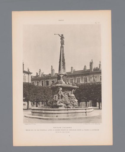 Fountain of Paul-Louis Cyfflé at Place d'Alliance, Nancy