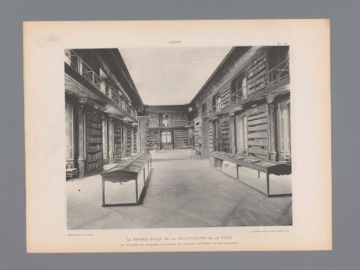 Great hall in the library at Nancy