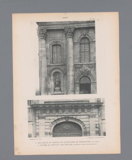 Detail of the Église Notre-Dame-de-Bonsecours at Nancy