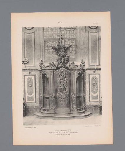 Confessional in the Église Notre-Dame-de-Bonsecours at Nancy