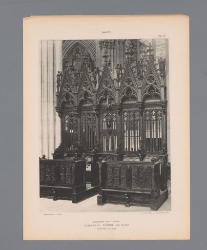 Choir stalls in the Basilique Saint-Epvre at Nancy