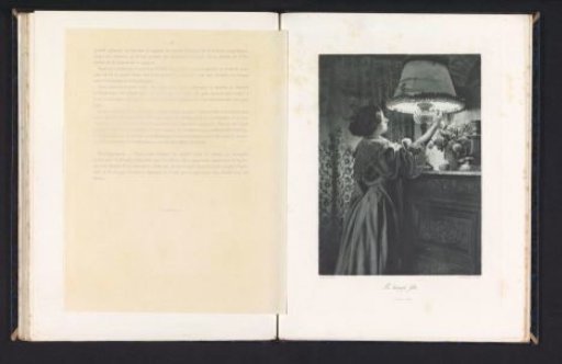 Woman Lighting a Lamp