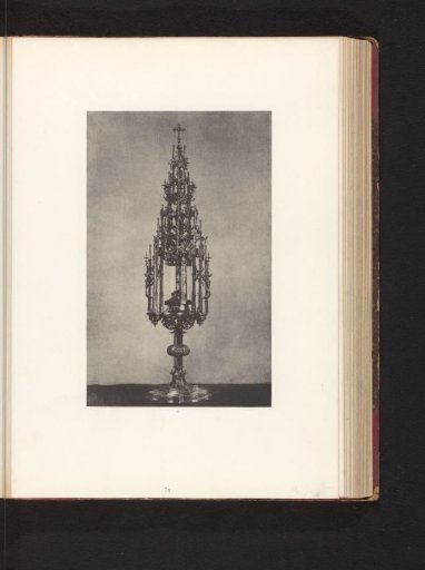 Gilded monstrance from the St. James Church in Leuven, displayed at an exhibition of medieval and Renaissance religious objects in Mechelen in 1864