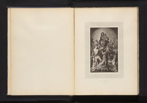 Reproduction of a print of Correggio's San Sebastiano Madonna