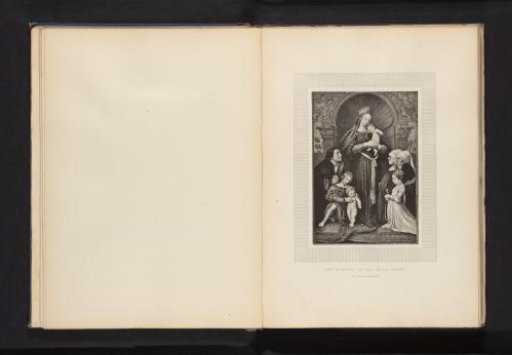 Reproduction of a print of Hans Holbein's Darmstadt Madonna