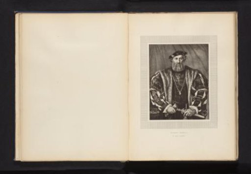 Reproduction of a print of a painted portrait of Hubert Morett after Hans Holbein II