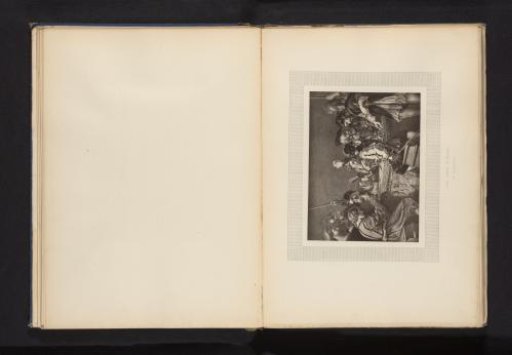 Reproduction of a print of card players after Caravaggio