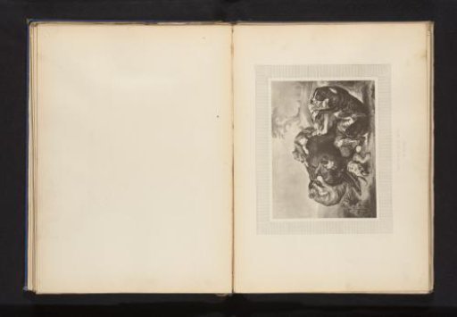 Reproduction of a print of the boar hunt after Juriaen Jacobsz (possibly)