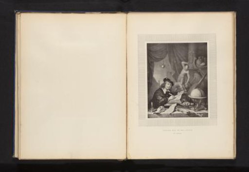 Reproduction of a print of a painted self-portrait by Gerard Dou