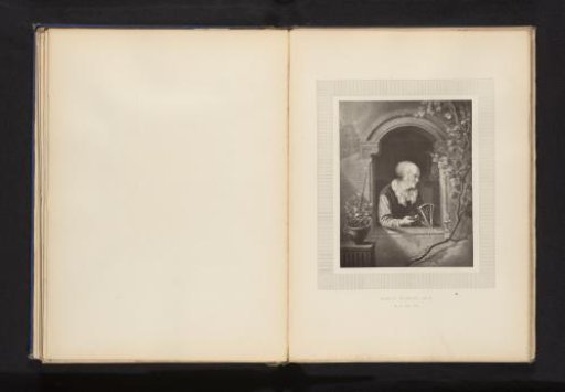 Reproduction of a print of a woman winding yarn after Domenicus van Tol