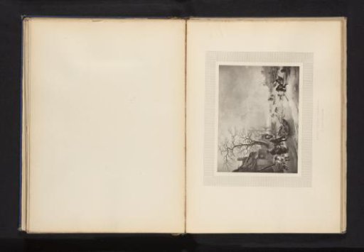 Reproduction of a print of a winter landscape in the Netherlands after Isaac van Ostade
