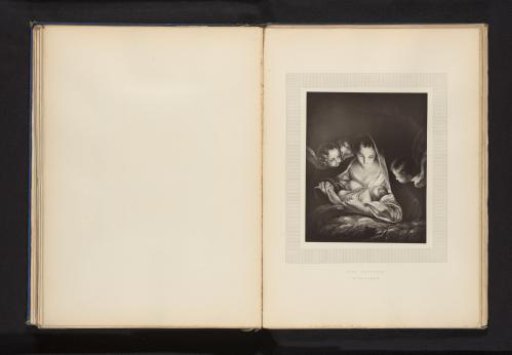 Reproduction of a print of the Nativity after Carlo Maratti