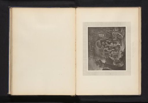 Reproduction of a print of the kettle tinker after Frans van Mieris I