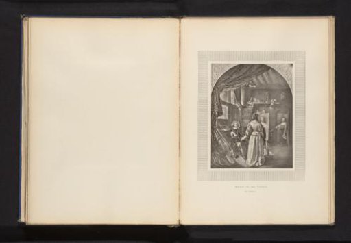 Reproduction of a print of a painted self-portrait of Frans van Mieris I
