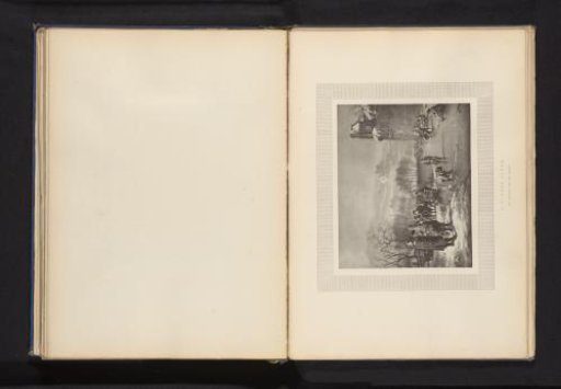 Reproduction of a print of a winter landscape after Adriaen van de Velde
