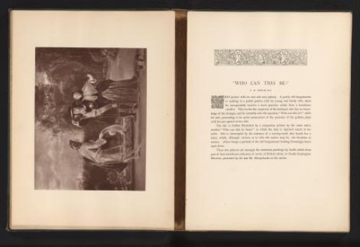 Reproduction of a painting of a man and woman being greeted by an unknown man by Charles Robert Leslie