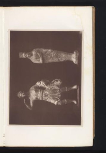 Two terracotta sculptures of Diana and Proserpina
