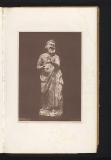 Terracotta sculpture of an actor