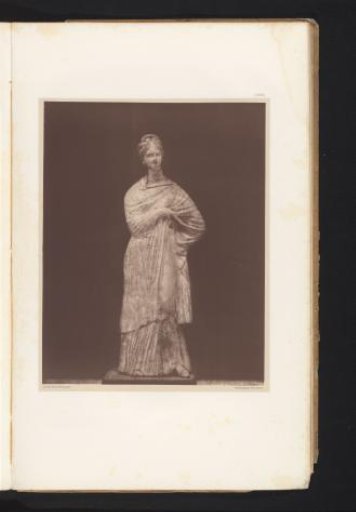Terracotta sculpture of a muse