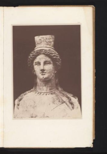 Terracotta sculpture of Ceres with a crown