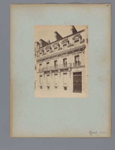 Facade of a residence in Paris, designed by Jean Louis Pascal