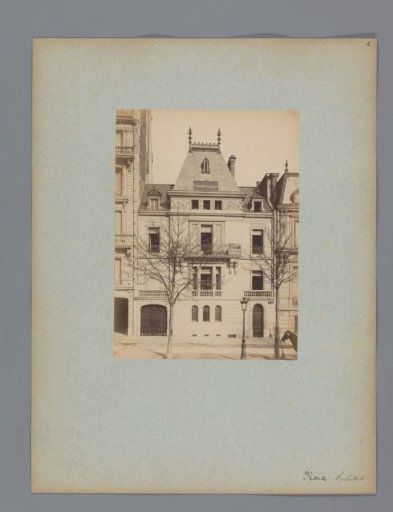 Facade of a residence in Paris, designed by Louis-François Roux
