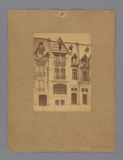 Façade of a dwelling in Paris, designed by Stephen Sauvestre