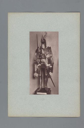 15th-century armor with sword and shield from the army of Charles VII of France, from the collection of the Musée d'Artillerie in Paris
