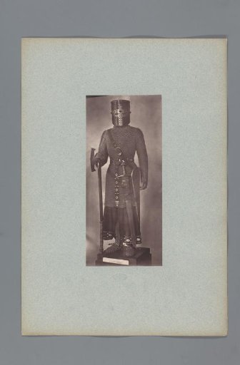 15th-century armor with halberd and helmet from the army of Charles VII of France, from the collection of the Musée d'Artillerie in Paris