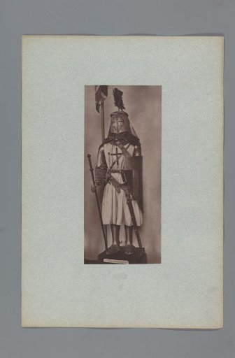 Late 13th-century armor with sword and shield from the army of Philip IV of France, from the collection of the Musée d'Artillerie in Paris