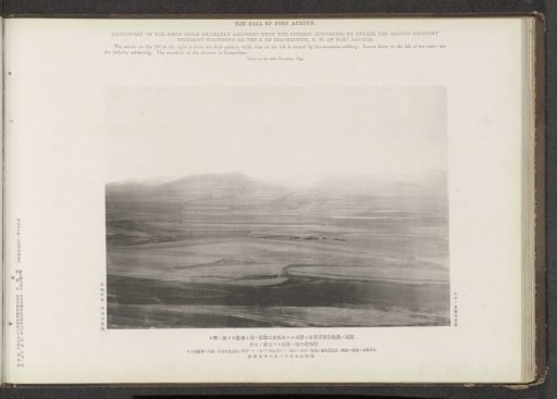 Cannonade of the first shield artillery regiment upon the Chinese advancing to attack the second infantry regiment stationed on the south of Shihtsuytse, northwest of Port Arthur