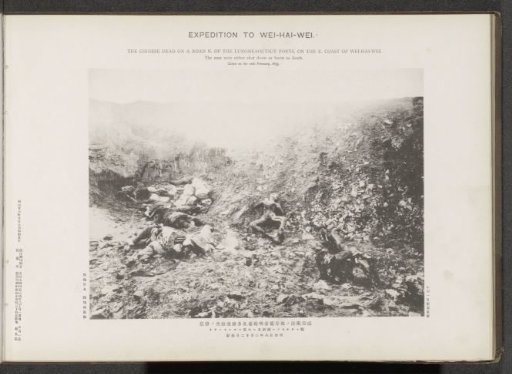 The Chinese dead on a road N. of the Lungmeaoutsuy forts, on the E. Coast of Wei-Hai-Wei