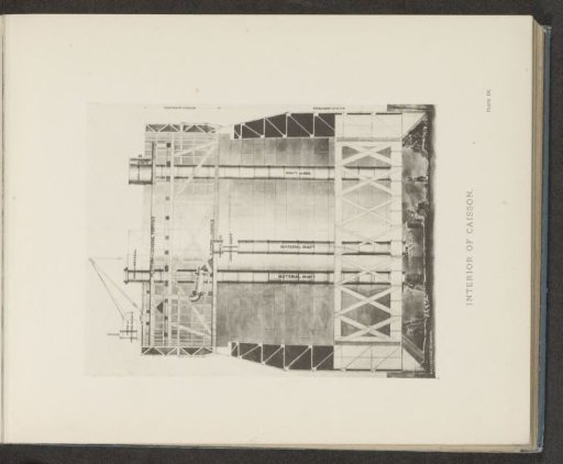 Interior of caisson