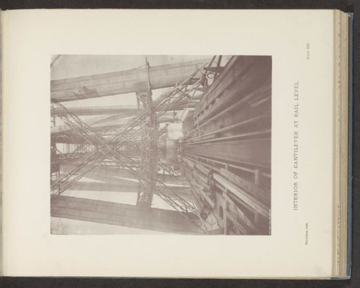 Interior of cantilever at rail level
