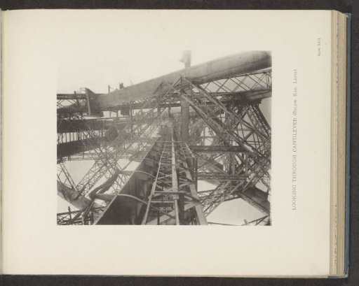Looking through cantilever (below rail level)