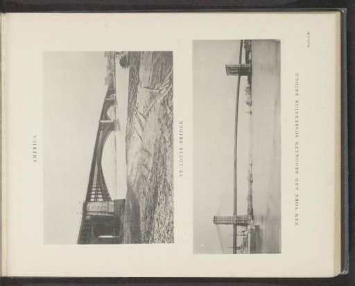 Two views of bridges in America