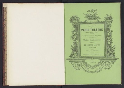 Paris-Théatre first year 1873-1874