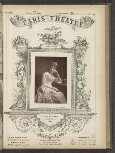 Portrait of Clémentine Schmidt as Louise in La Comtesse de Lerins