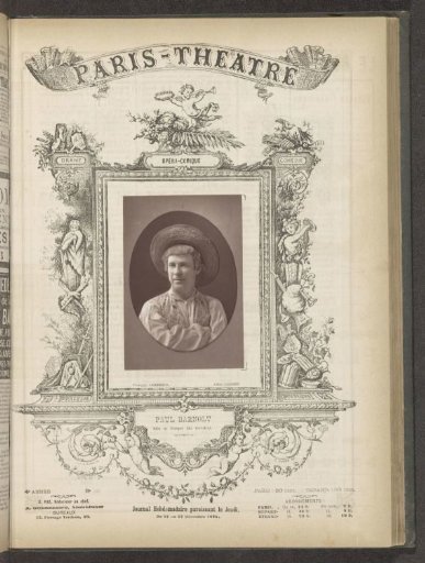 Portrait of Barnolt as Prosper in Le Cerisier
