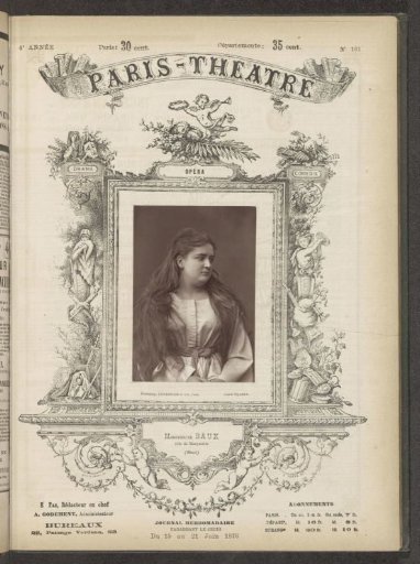 Portrait of Marguerite Baux as Marguerite in Faust
