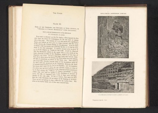 Two views of the columbarium of the Vigna Codini