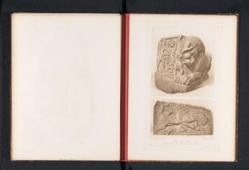 Two reliefs of lions