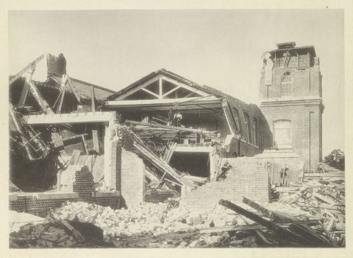 Collapsed cotton mill in Nagoya
