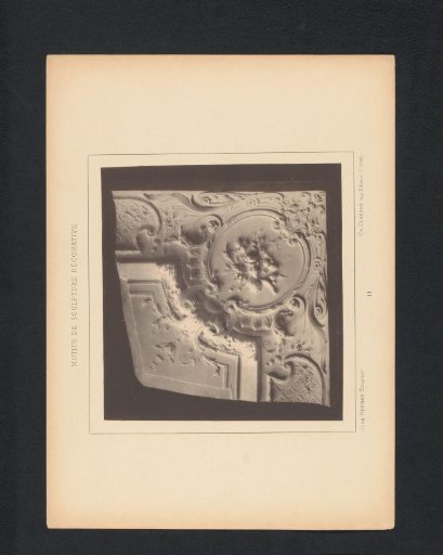Relief with flowers and leafy scrolls, sculpted by Jean Herman
