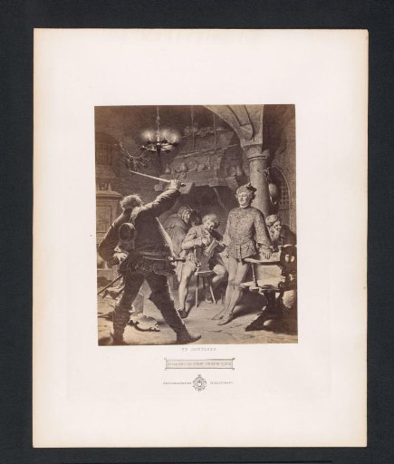 Photographic reproduction of So Lag Ich u. So Führt Ich Meine Klinge by Eduard von Grützner