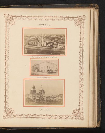 View of Moscow, view of the Roukavischnikoff asylum, and a view of the Lubyanka prison in Moscow, Russia