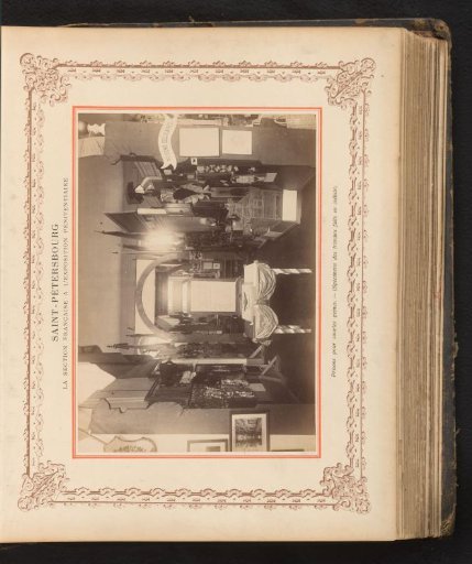 Arrangement in the French section of the 1890 International Penitentiary Congress in St. Petersburg, Russia