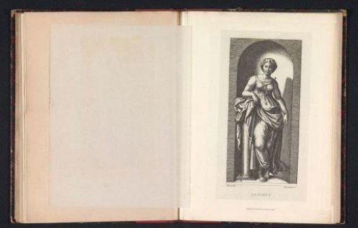 Photographic reproduction of an engraving depicting Strength